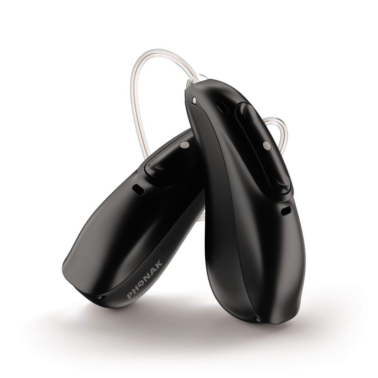 Pair Black Signia RIC Hearing Aids